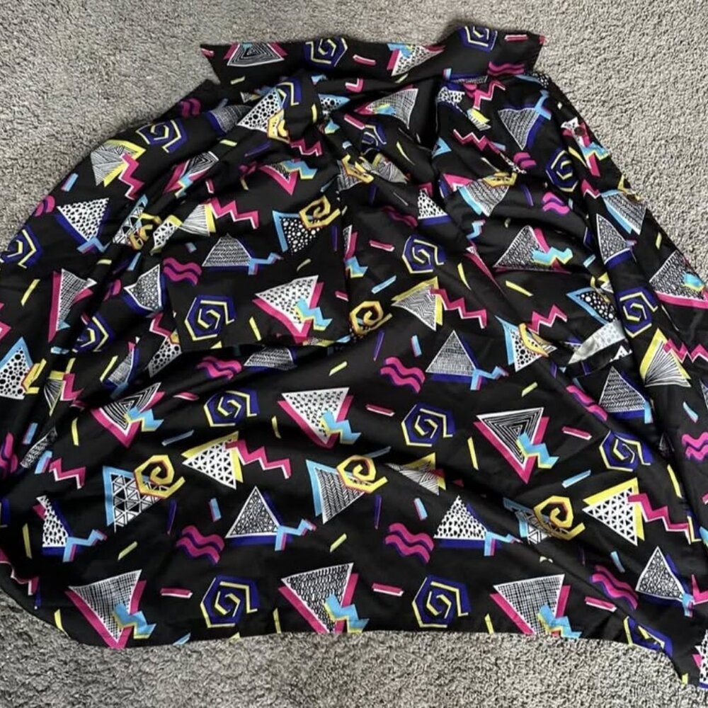 90s Arcade Hawaiian Shirt – Retro Video Game Print – Men’s Large